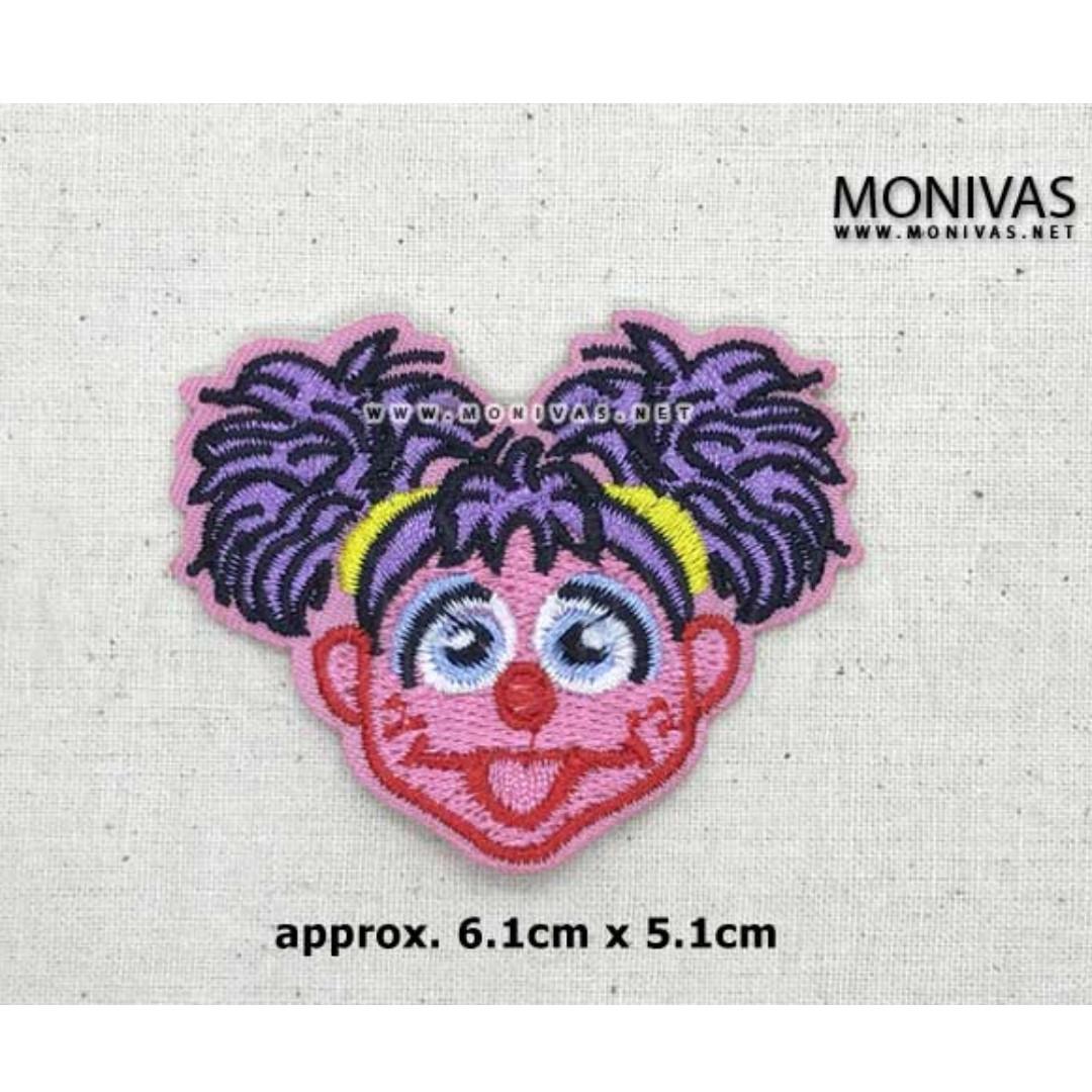 Diy Embroidery Iron On Patch Up Motif Sesame Street Applique Abby