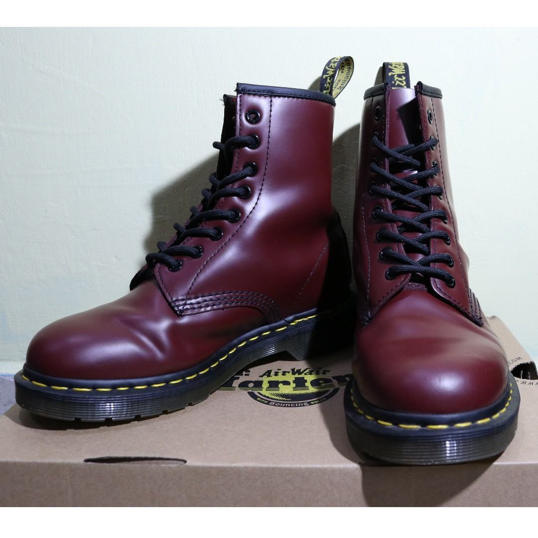Cherry smooth discount dr martens