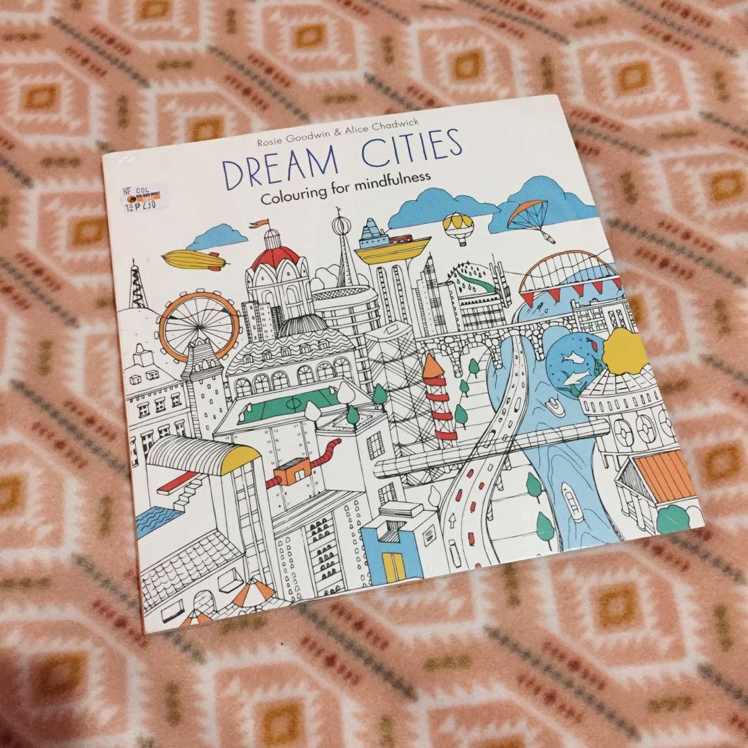 Dream Cities Adult Coloring Book On Carousell - 