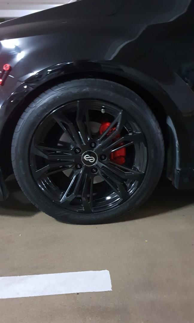 Enkei Vortex 5 Wheel 17x7.5 45mm Offset 5 x 100 72.6mm Bore - Anthracite Machined main image 0