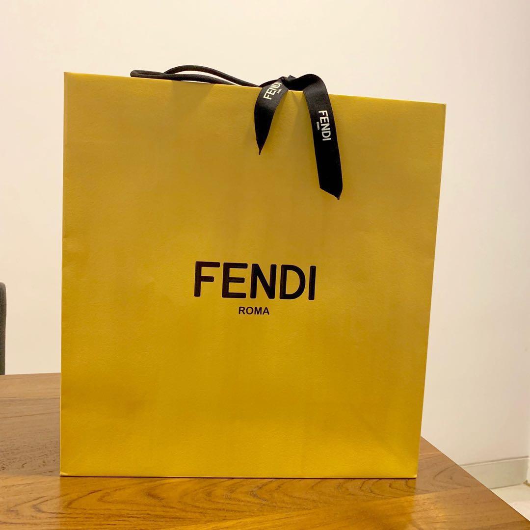 Paper sales bag fendi