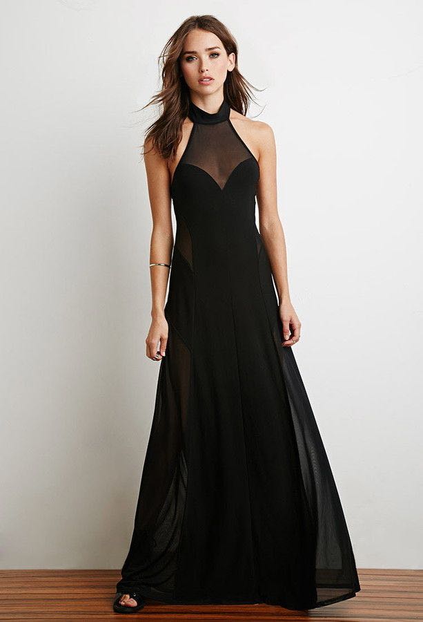 forever 21 halter maxi dress