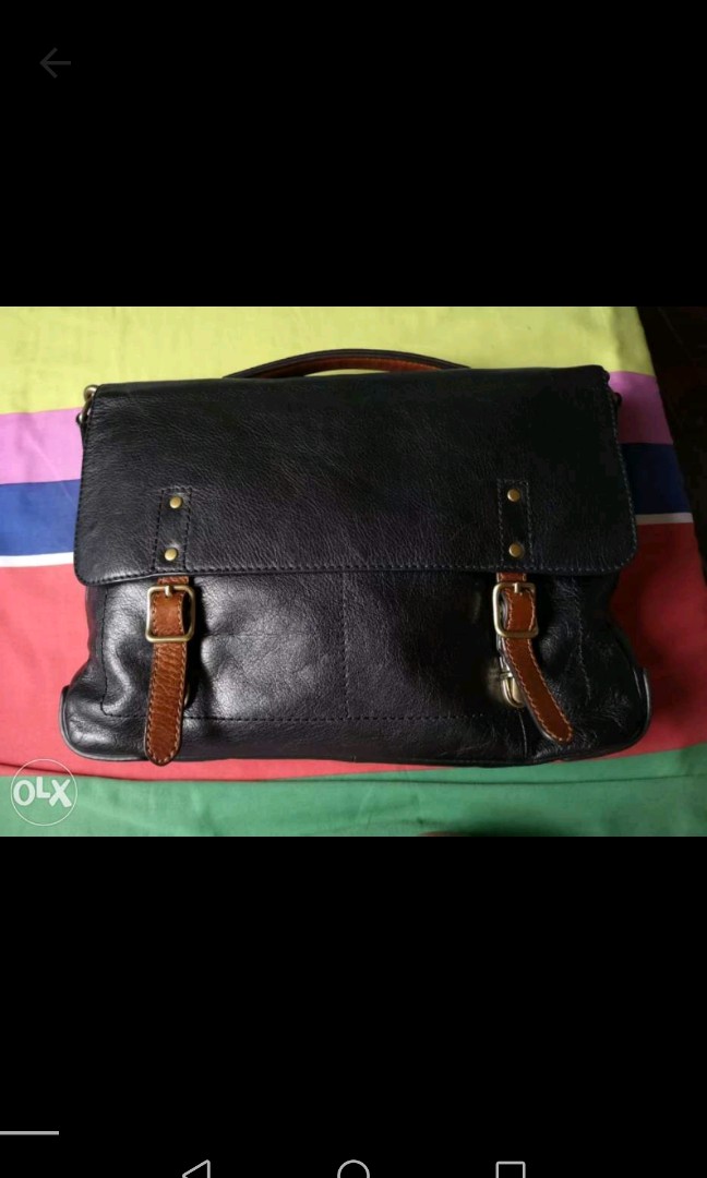 fossil defender portfolio messenger briefcase