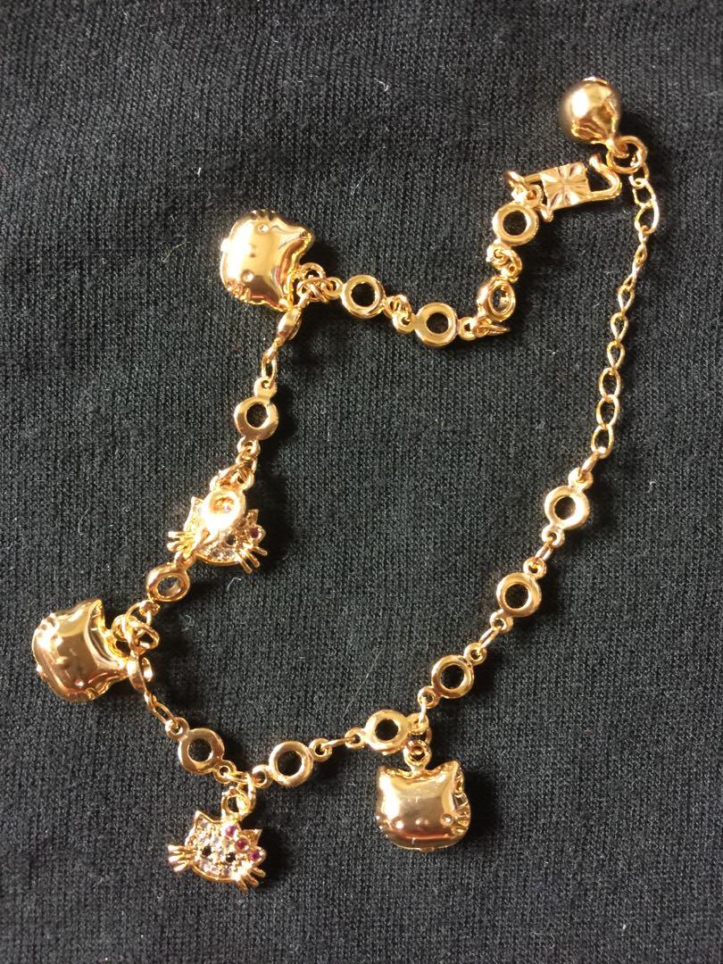 Harga Cincin Tunangan: Model Gelang Emas Kuning Hello ...