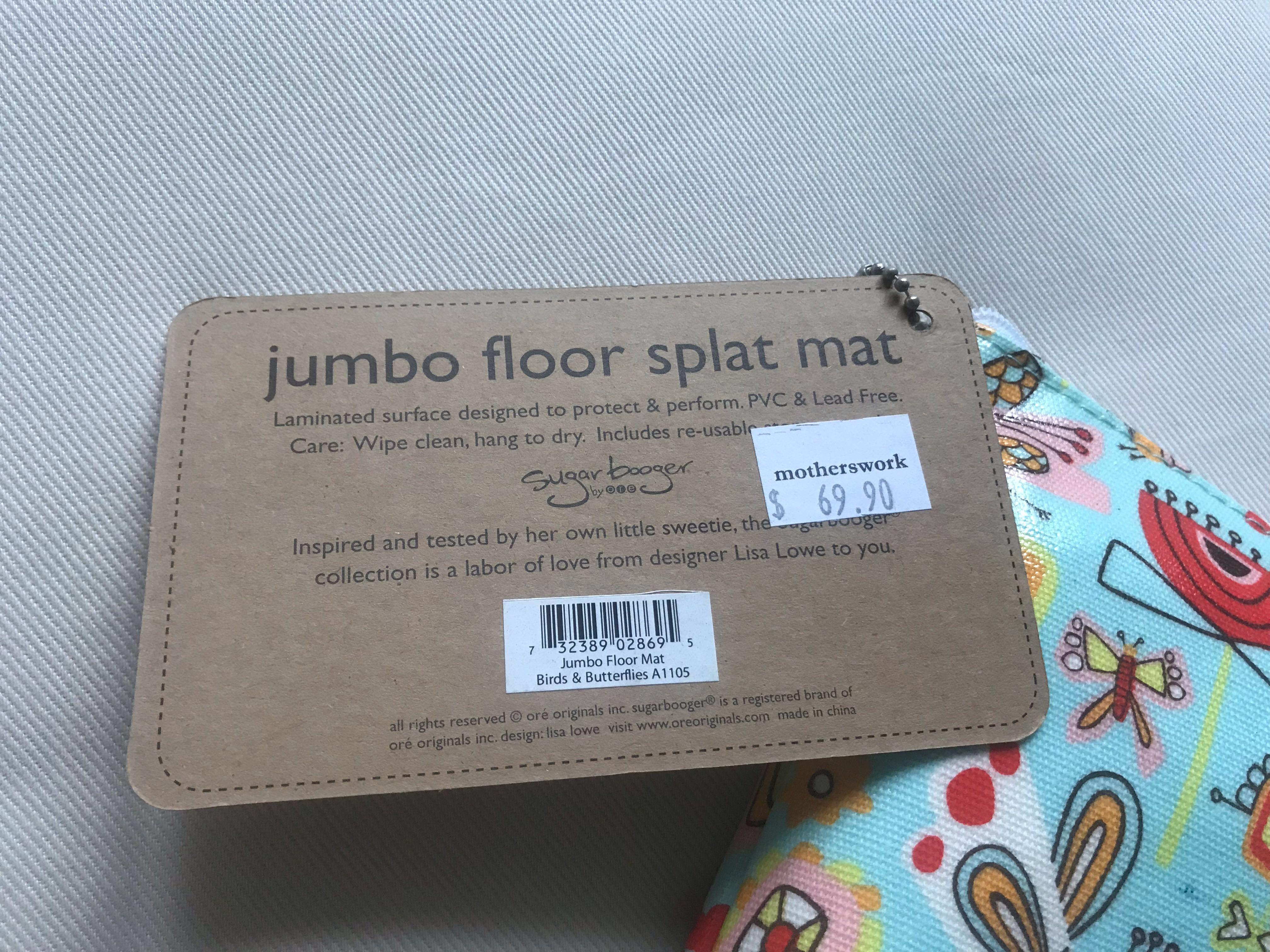 Jumbo Floor Splat Mat Babies Kids Strollers Bags Carriers