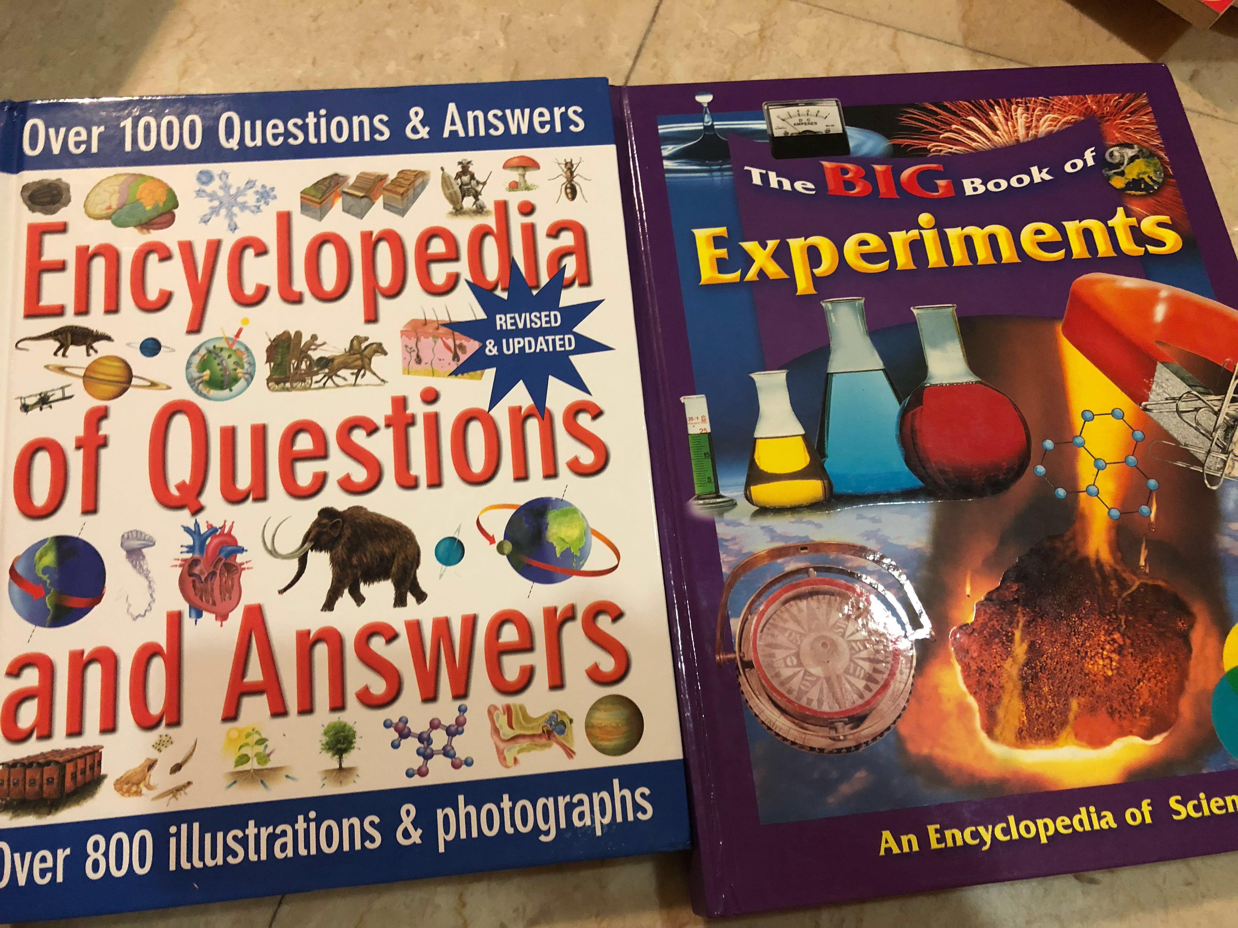 Kids Encyclopedias The Big Book Of Experiments And Encyclopedia Of Questions And Answers Books Stationery Children S Books On Carousell