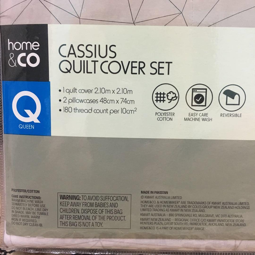 Kmart Quilt Cover Set, Furniture & Home Living, Home Decor, Cushions & Throws on Carousell