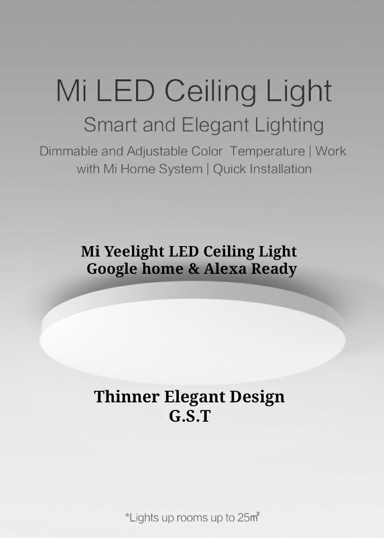Xiaomi Ceiling Light Led Yeelight Google Alexa Ready