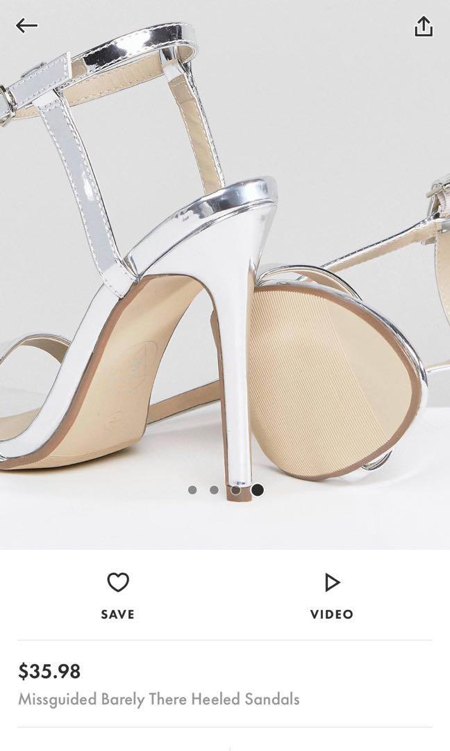 Missguided clear heels shop