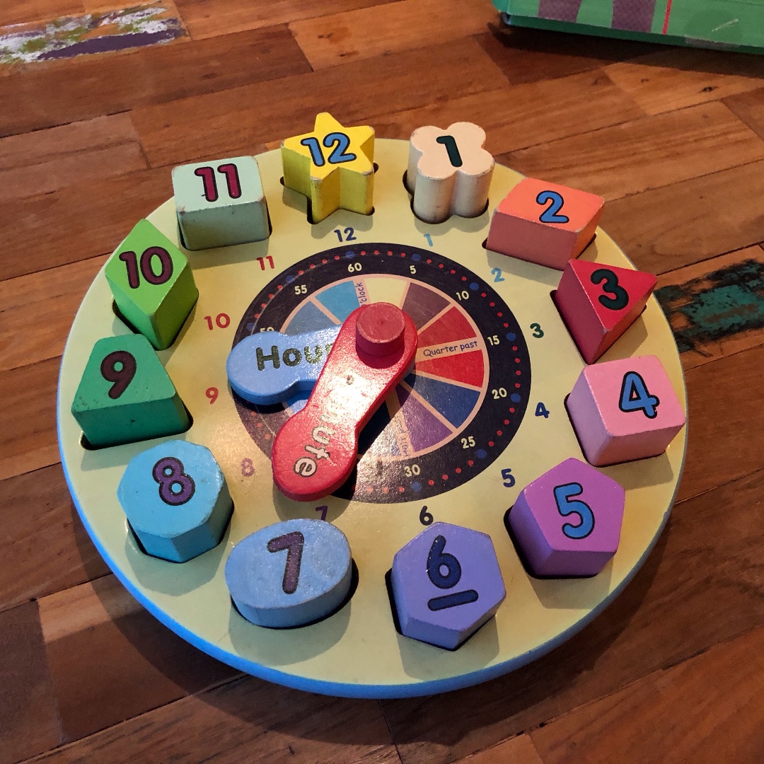 melissa and doug wooden clock