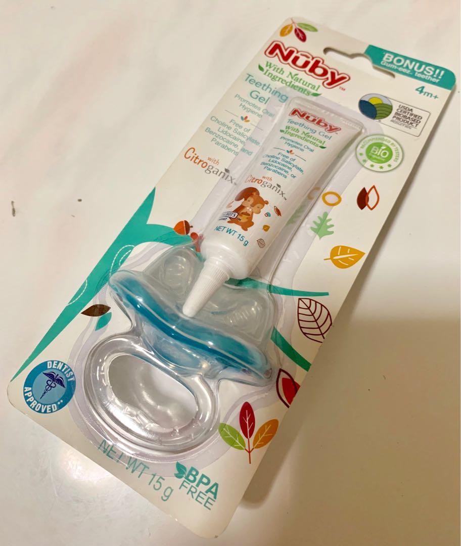 nuby teething gel and teether