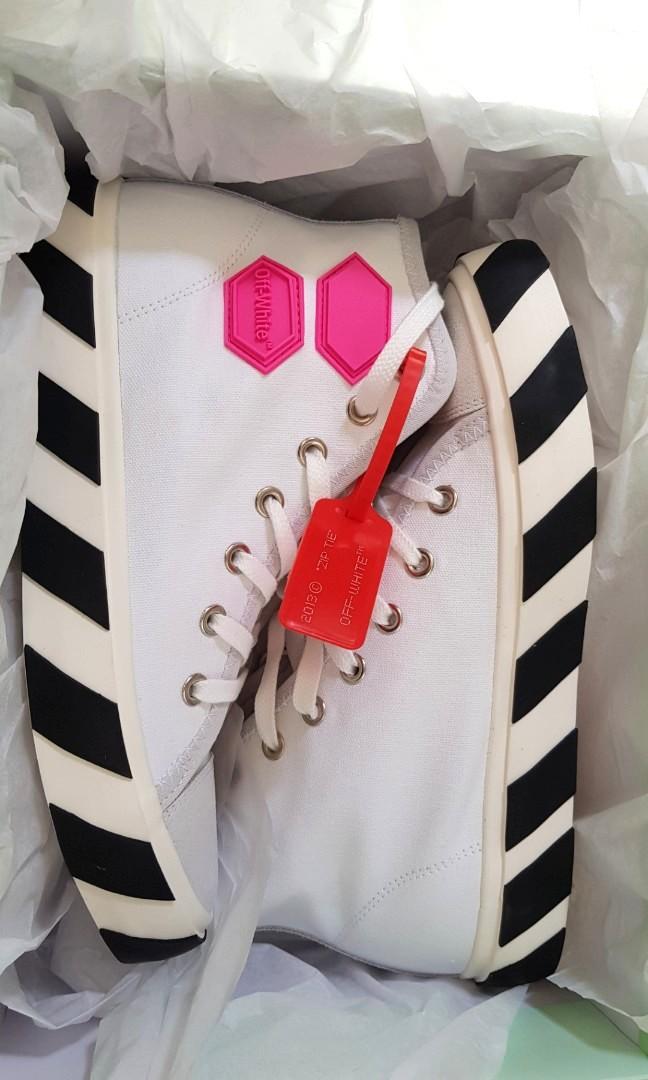 Off white vulc hi top hot sale