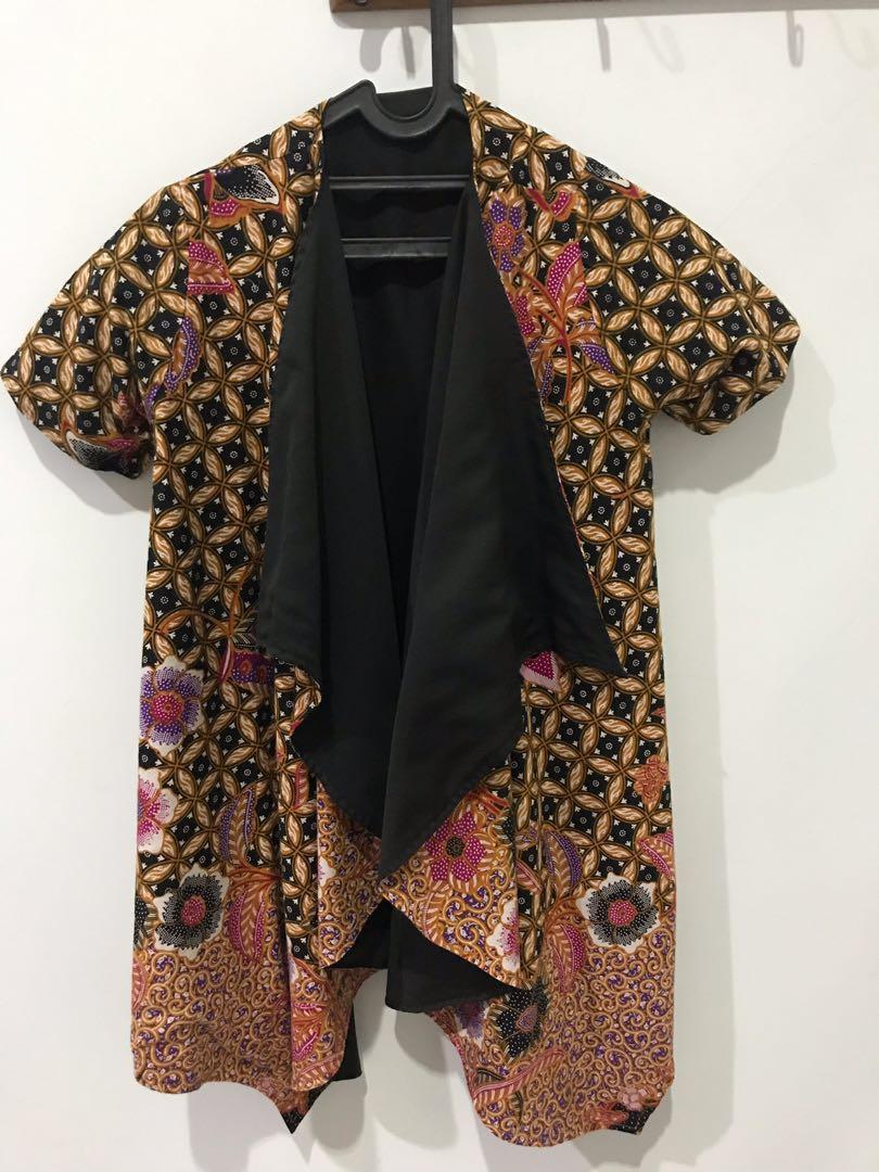 Outer Dxf Batik Amara Reversible Fesyen Wanita Pakaian Wanita Baju Luaran Di Carousell