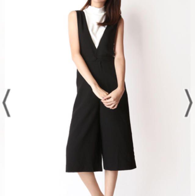 Culotte pinafore jumpsuit sales