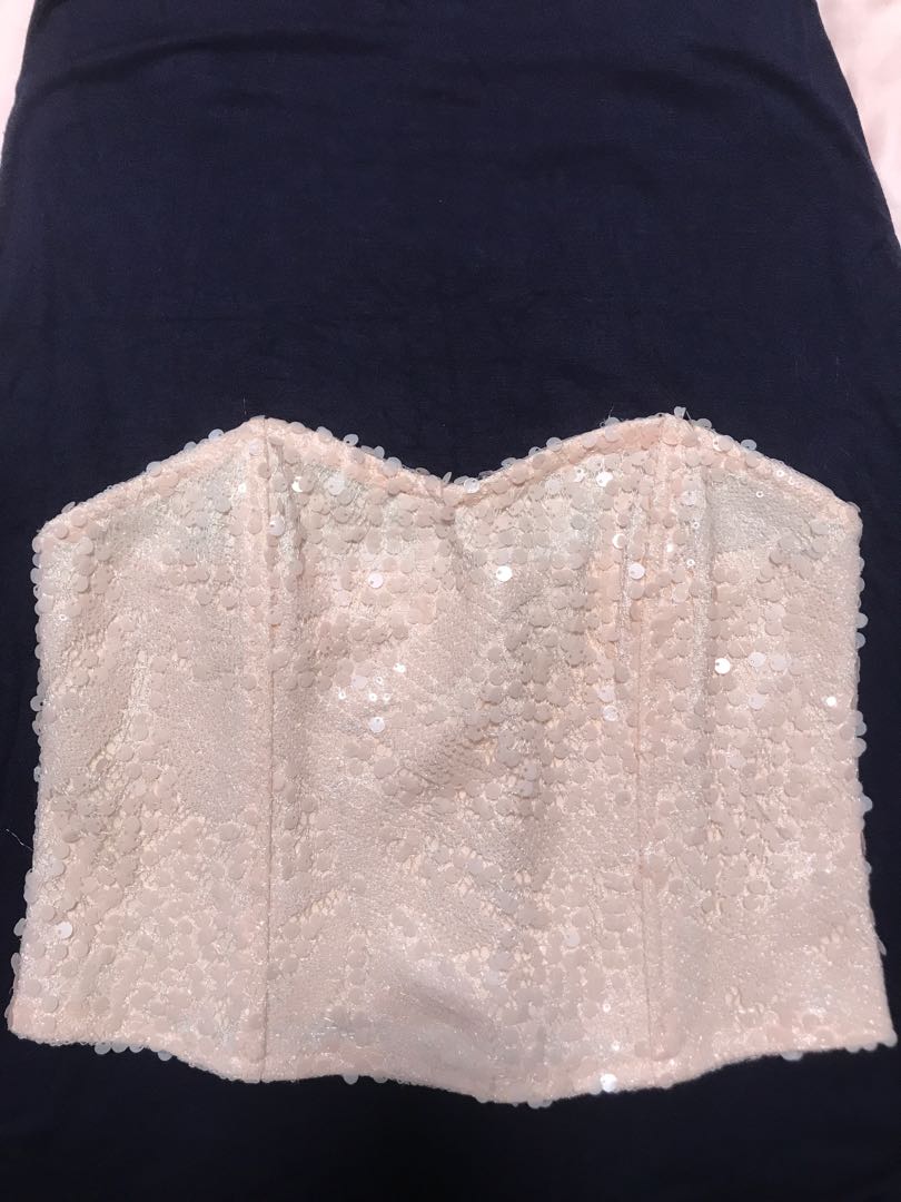 sequin tube top forever 21