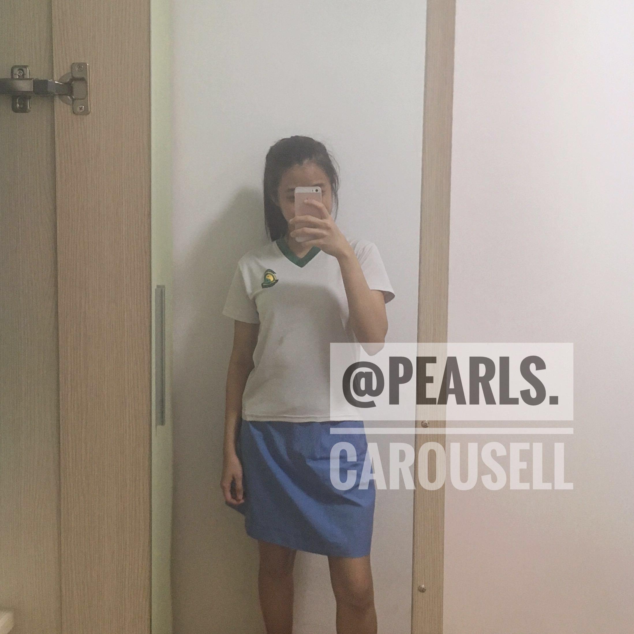 preloved scgs secondary school uniform pe attire (pe shirt + skirt + pe
