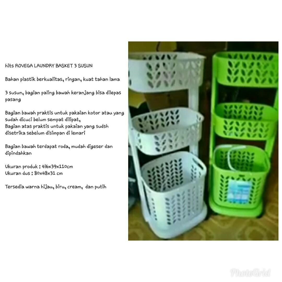 Rak Laundry Rovega Free Ongkir Seluruh Indonesia Perabotan Rumah Di Carousell