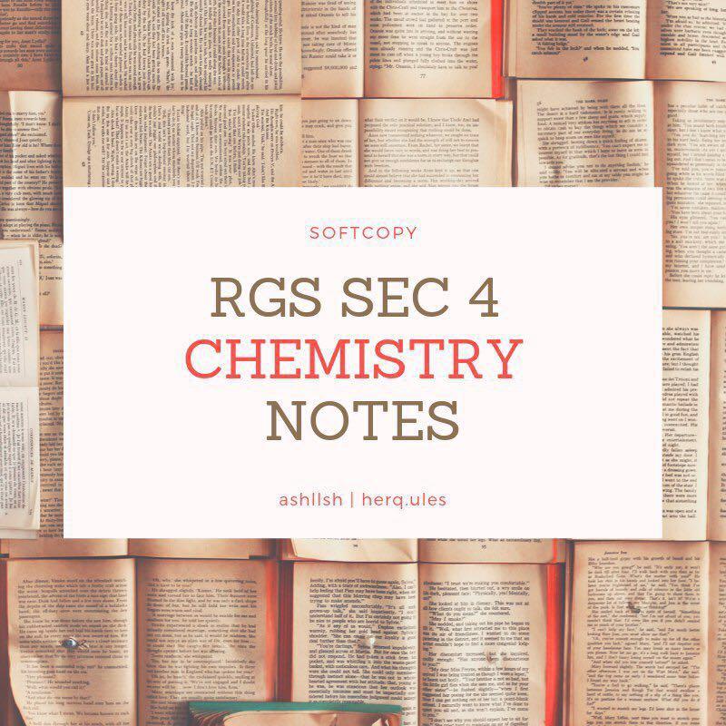 Rgs Science Notes RGS Secondary 4 Chemistry Notes, Hobbies & Toys, Books & Magazines ...