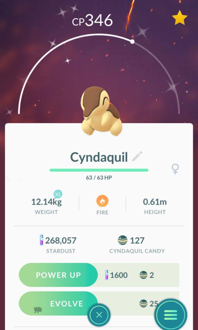 Shiny Pokemon Cyndaquil Toys Games Video Gaming In Game Products On Carousell