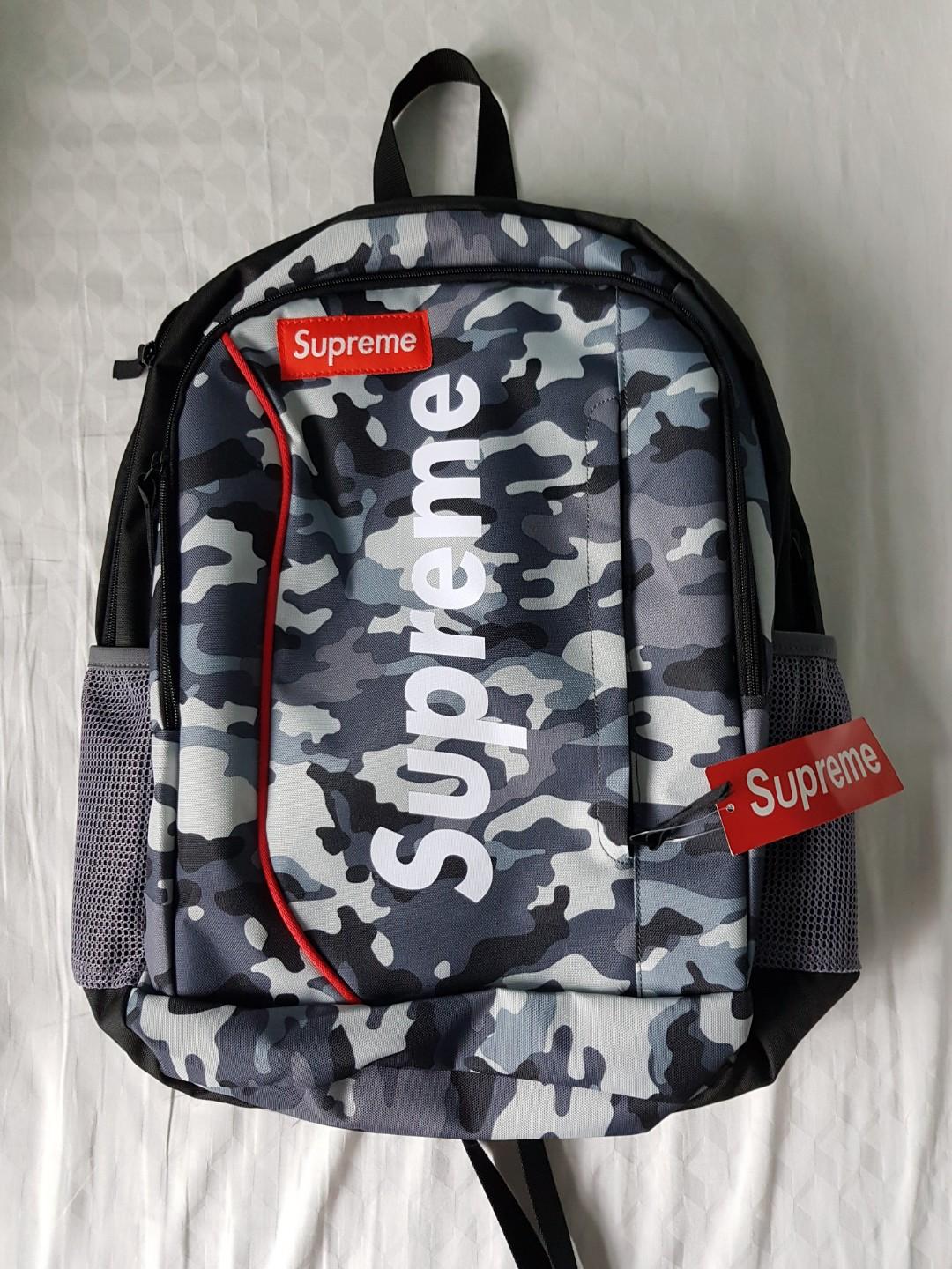 supreme backpack camo