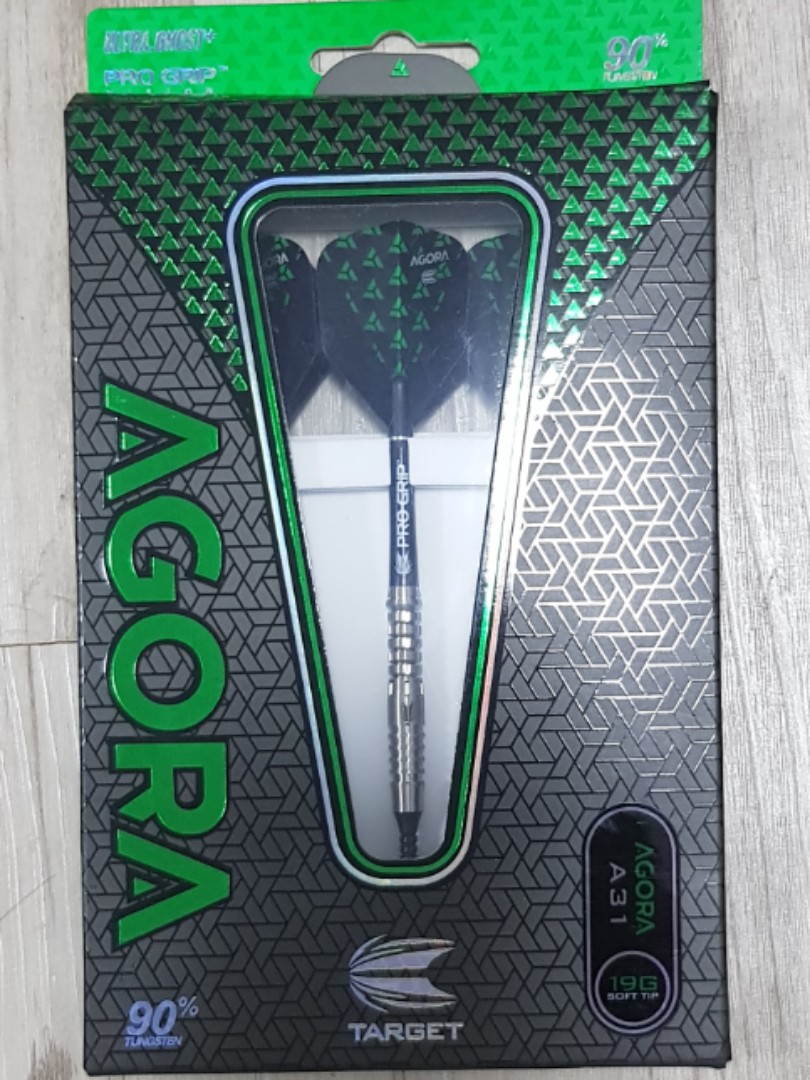 Target Agora A31 19g soft tip tungsten darts, Sports Equipment