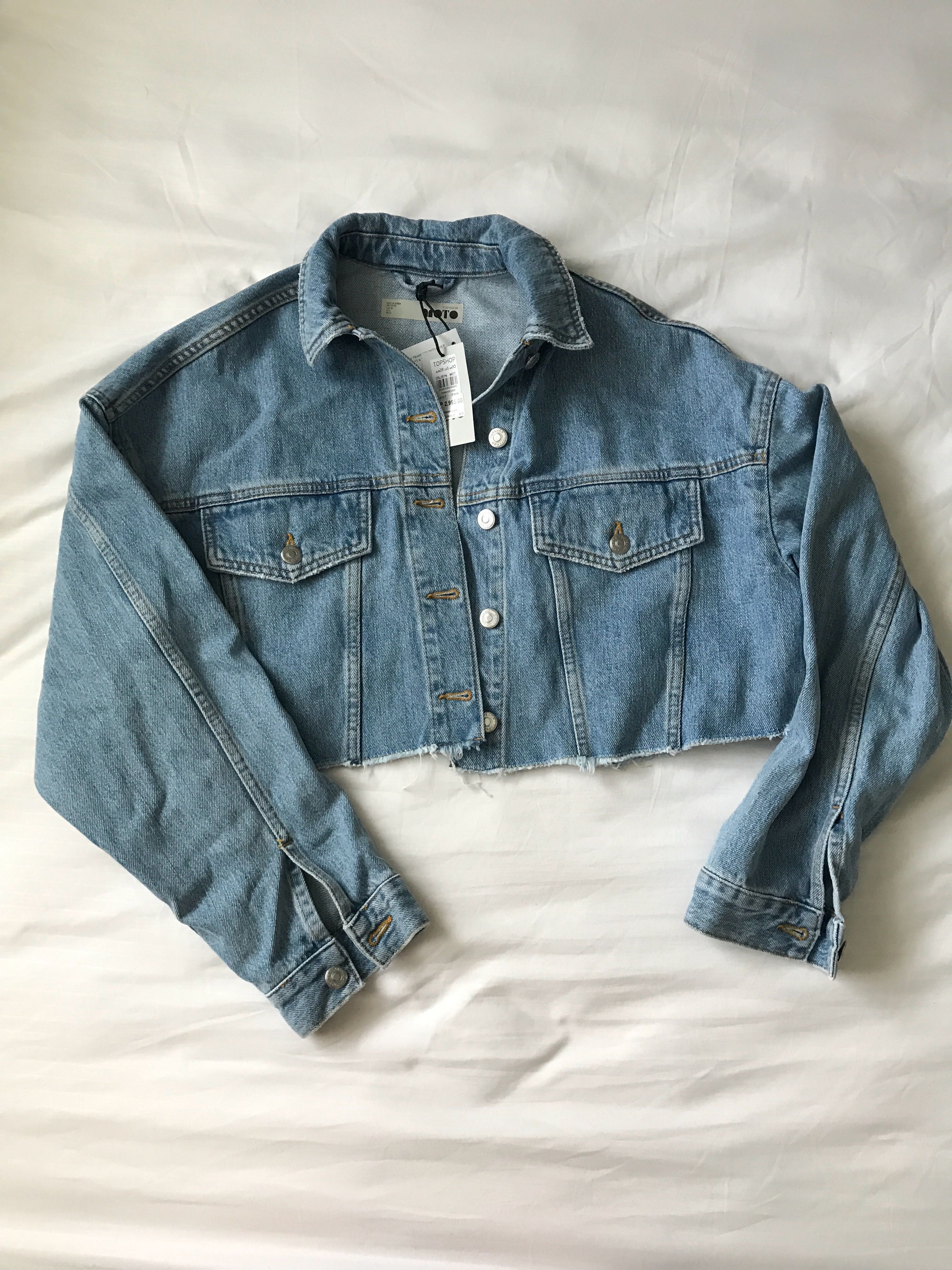 topshop cropped denim jacket