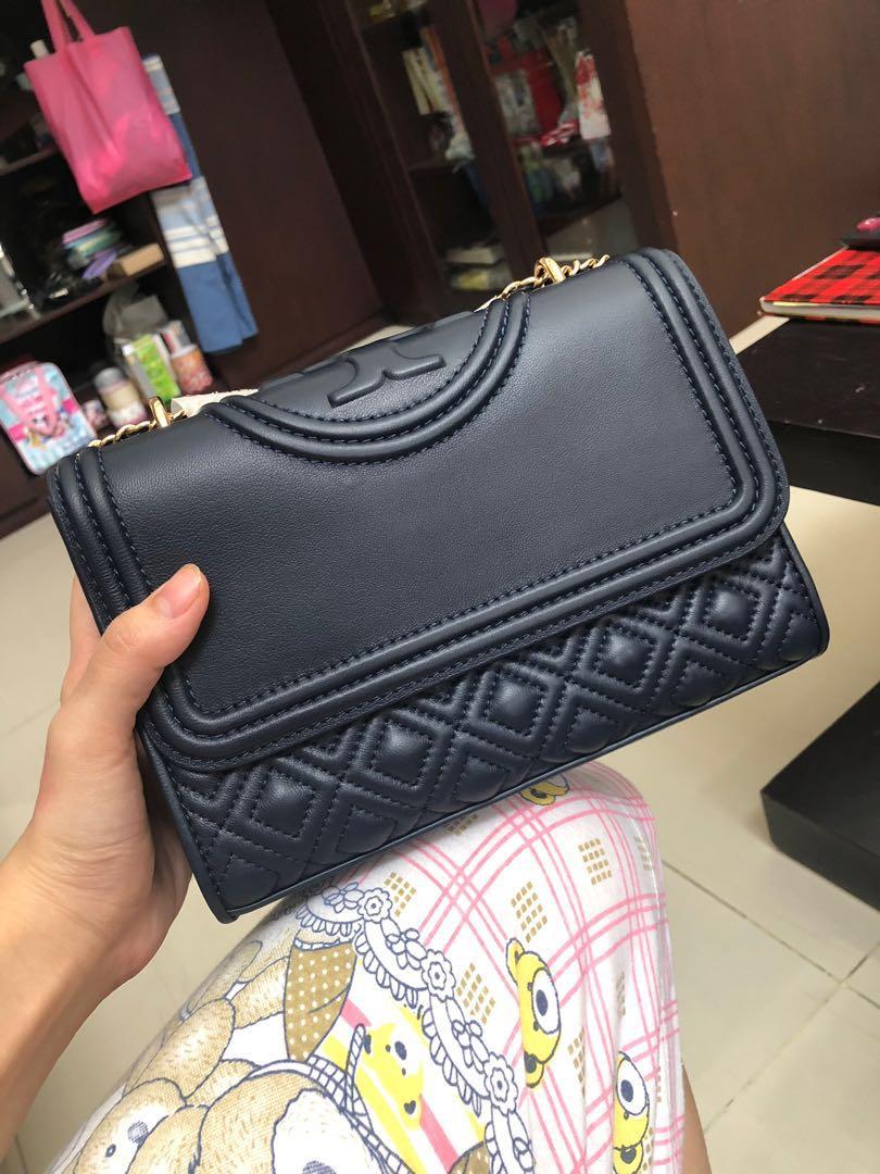 tory burch fleming navy