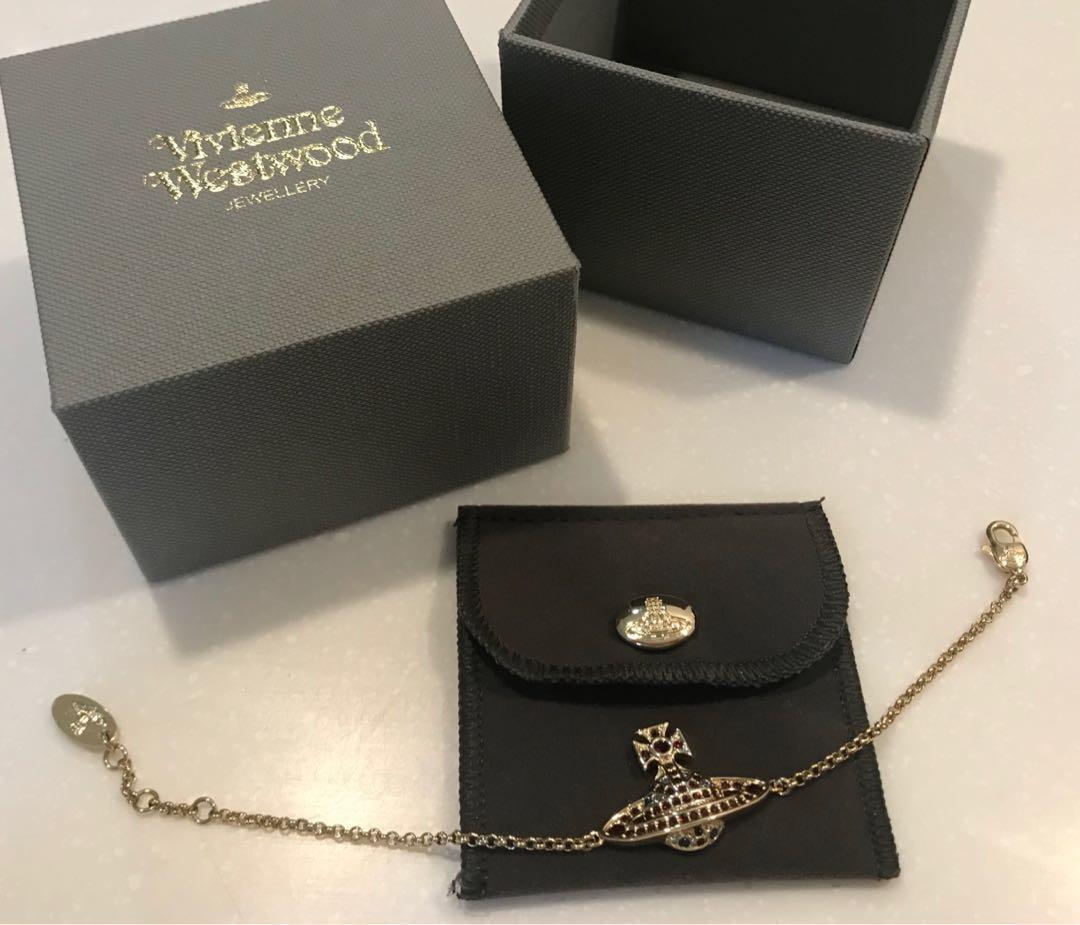 Vivienne Westwood Mini Bas Relief Chain Bracelet Luxury Accessories On Carousell