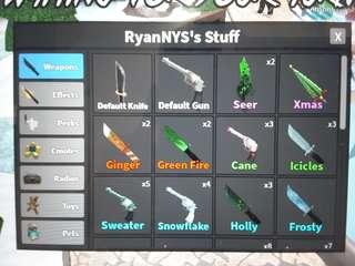 Roblox Murder Mystery 2 Godly In Game Products Carousell Singapore - roblox murderer mystery 2 godly knives