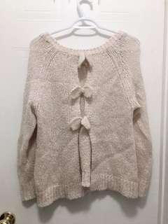 Open back sweater