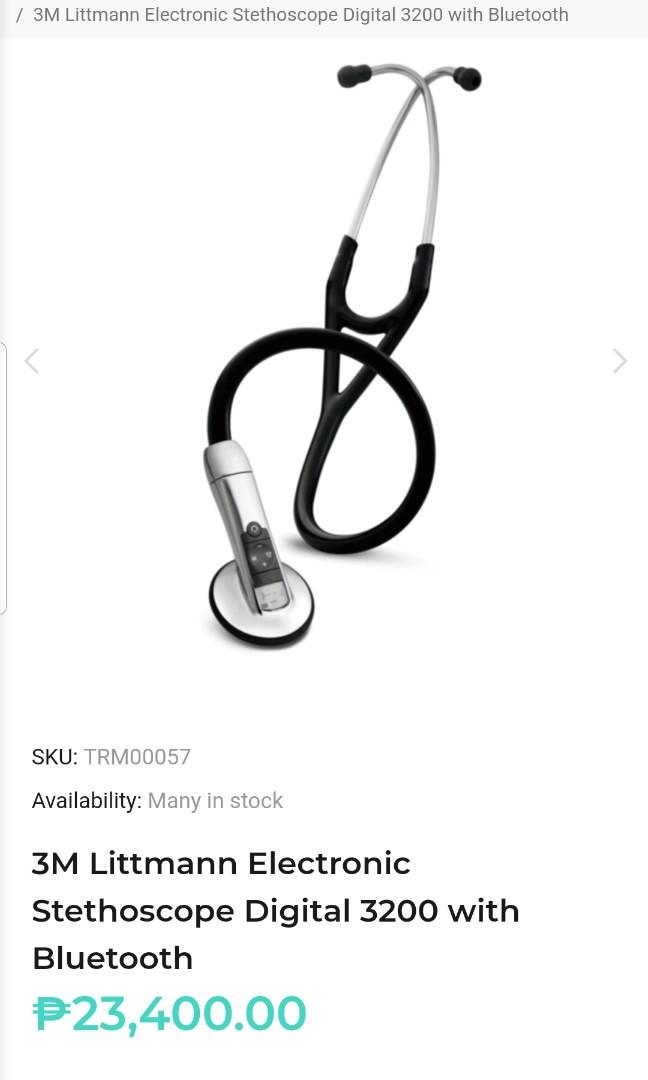 3M Littmann Electronic Stethoscope Model 3200, Beauty & Personal Care