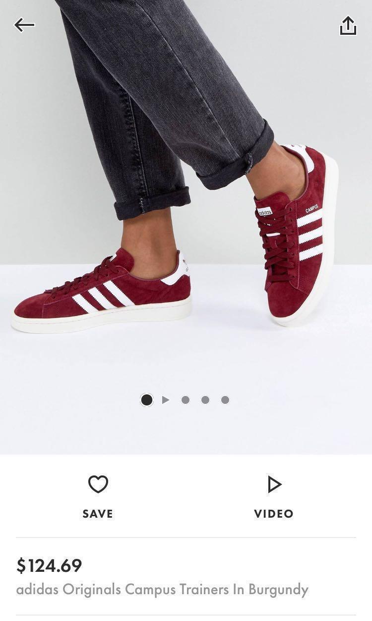 campus burgundy adidas