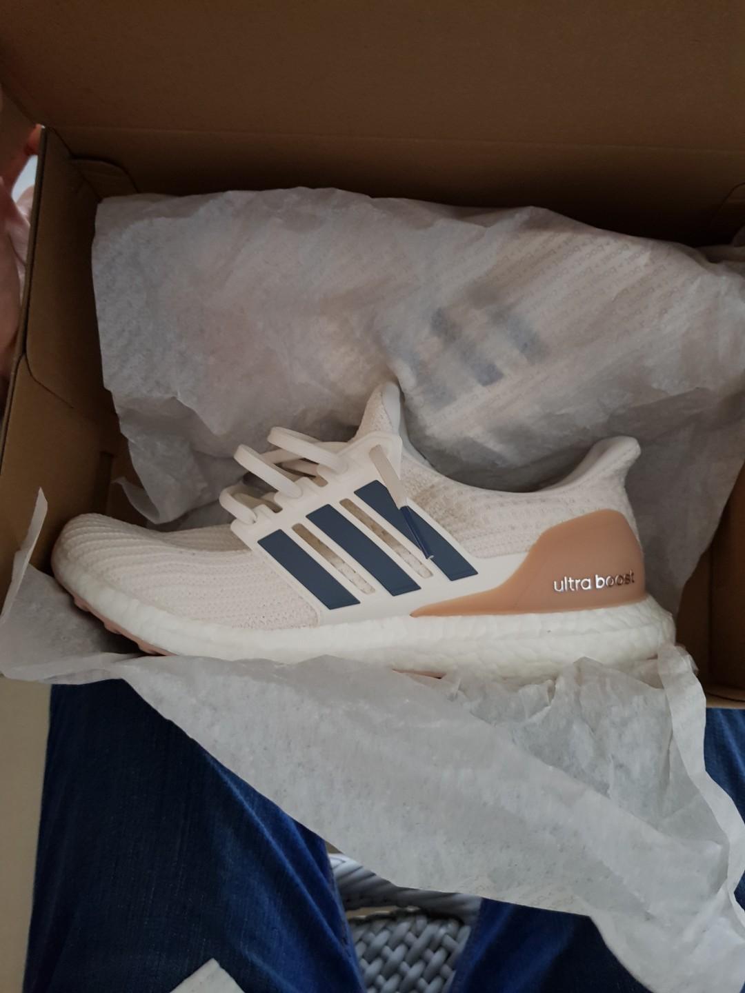 Adidas ultra boost sale cloud white tech ink