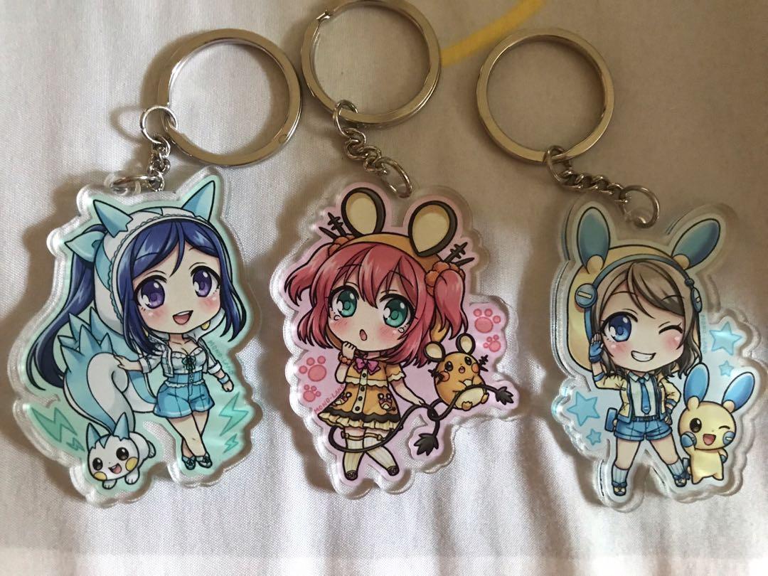Anime Keychains Entertainment J Pop On Carousell