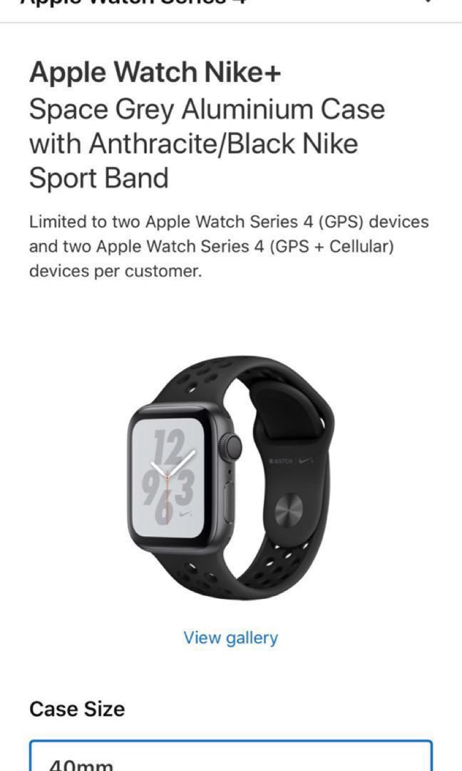nike apple watch series 4 sizes