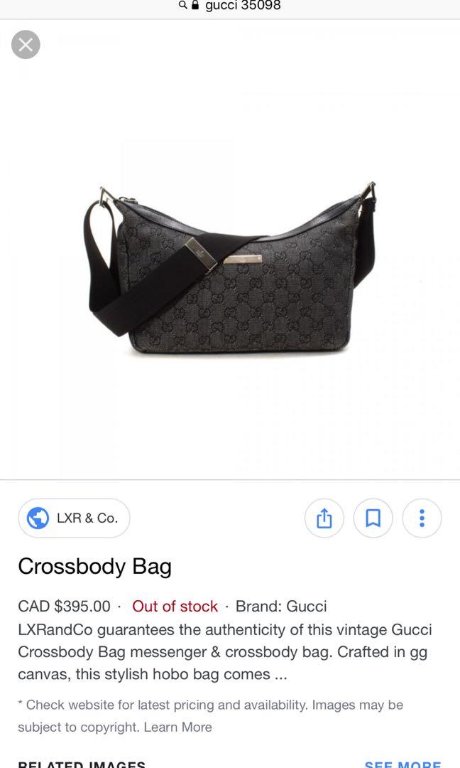 gucci sling bag canvas