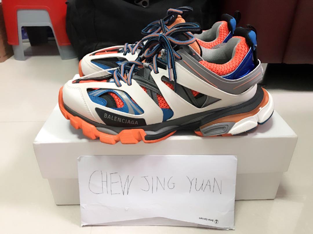 Balenciaga Track orange blue Men s Fashion Footwear Sneakers on