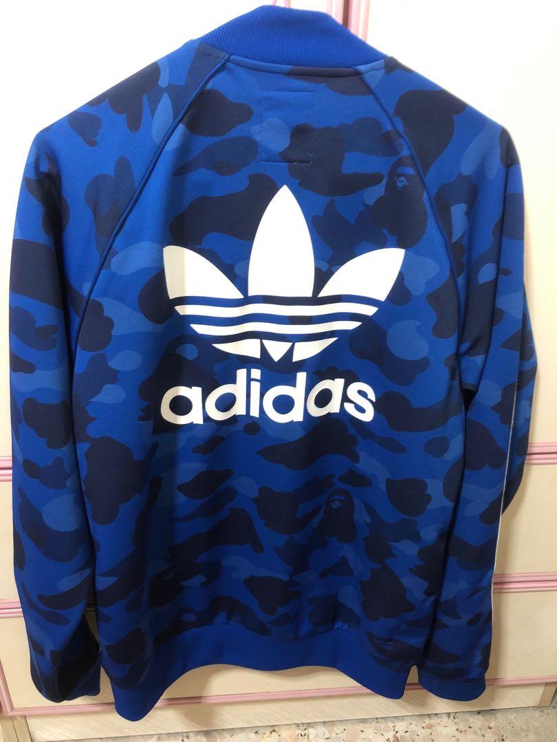 Adidas x bape new arrivals camo jacket