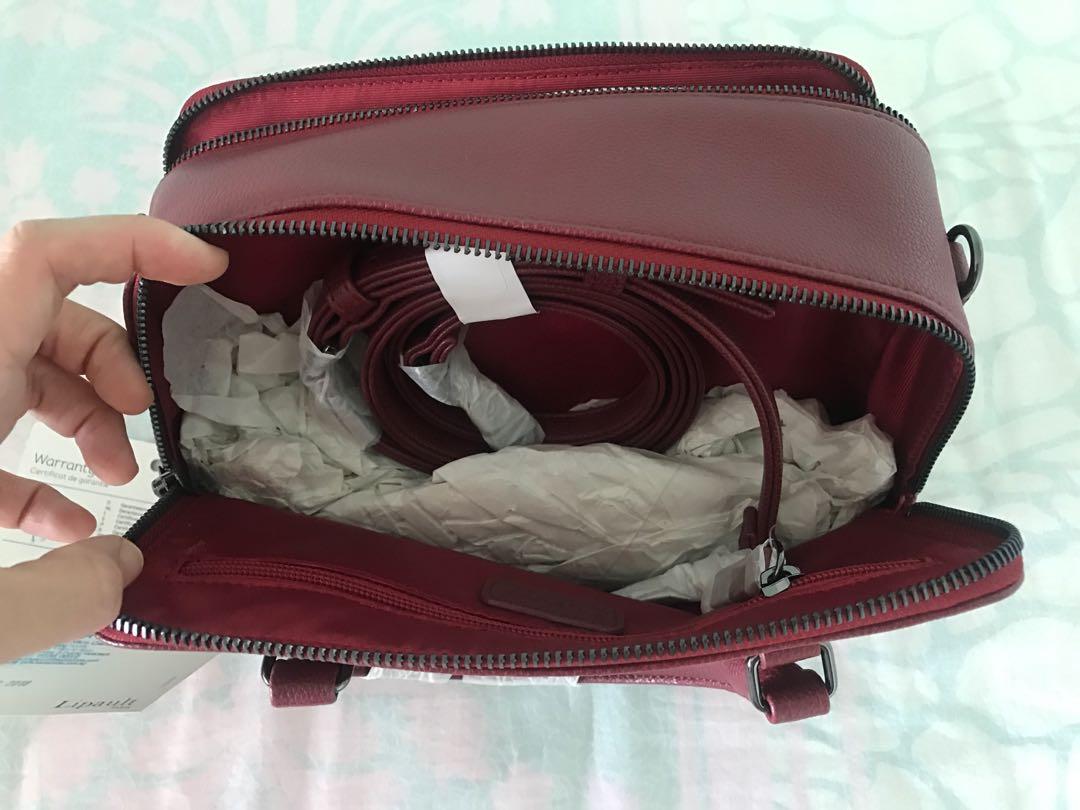 Lipault plume basic mini square tote bag 2025