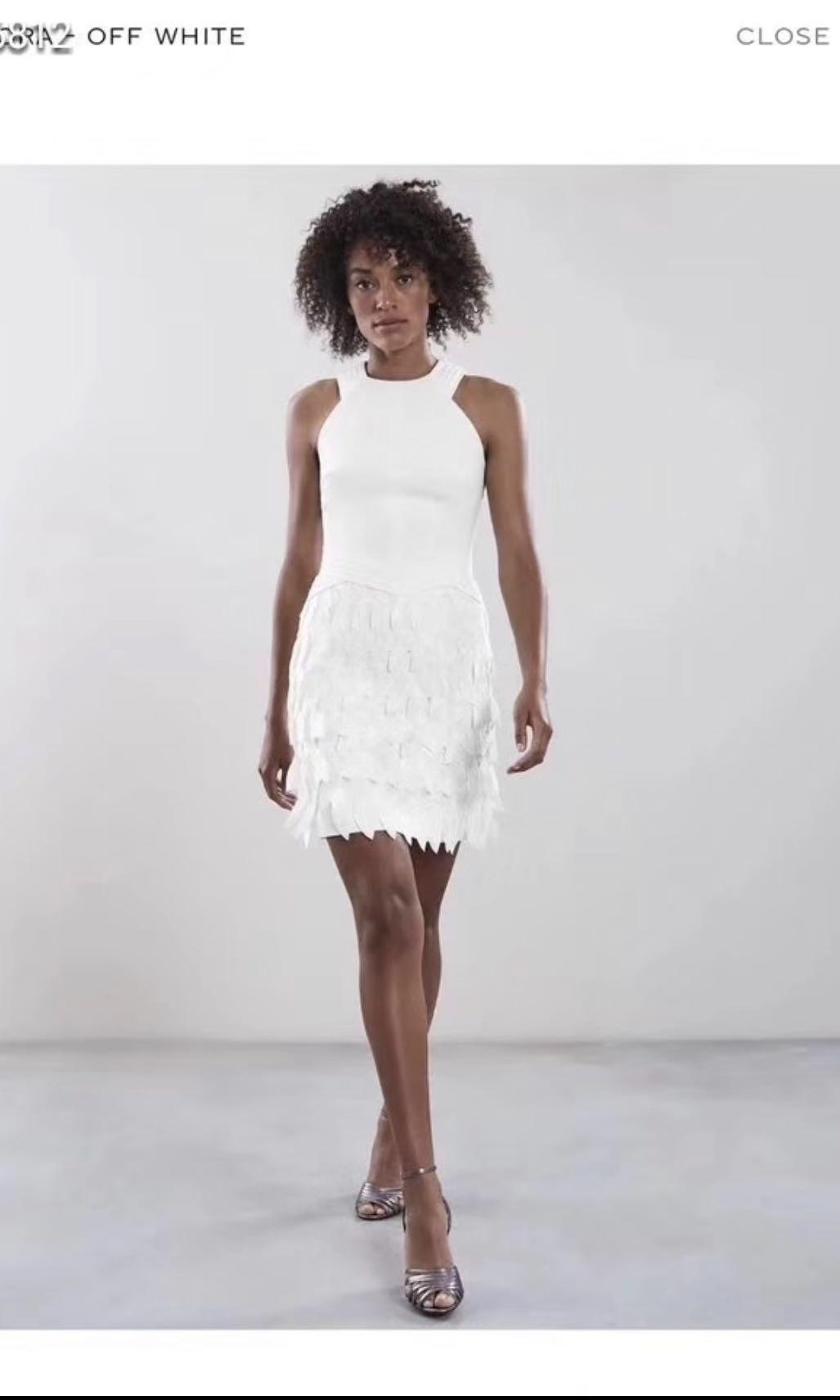 Reiss flora feather dress shop