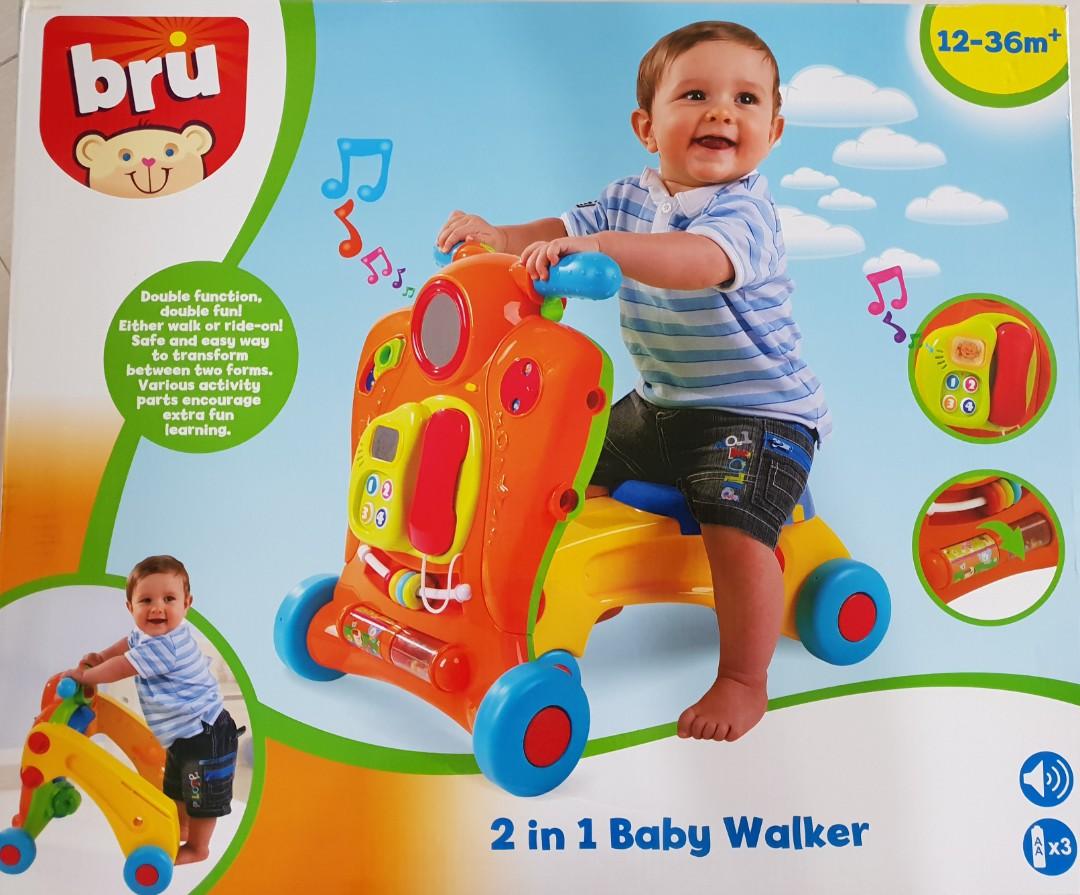double baby walker