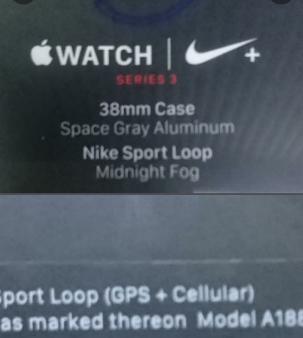 Cellular Apple Watch Nike Plus Series 3 38mm Men S Fashion Watches On Carousell