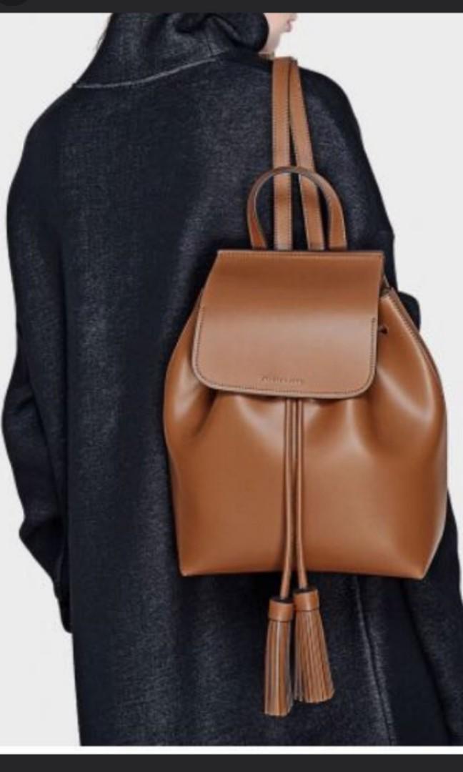 charles and keith tassel backpack