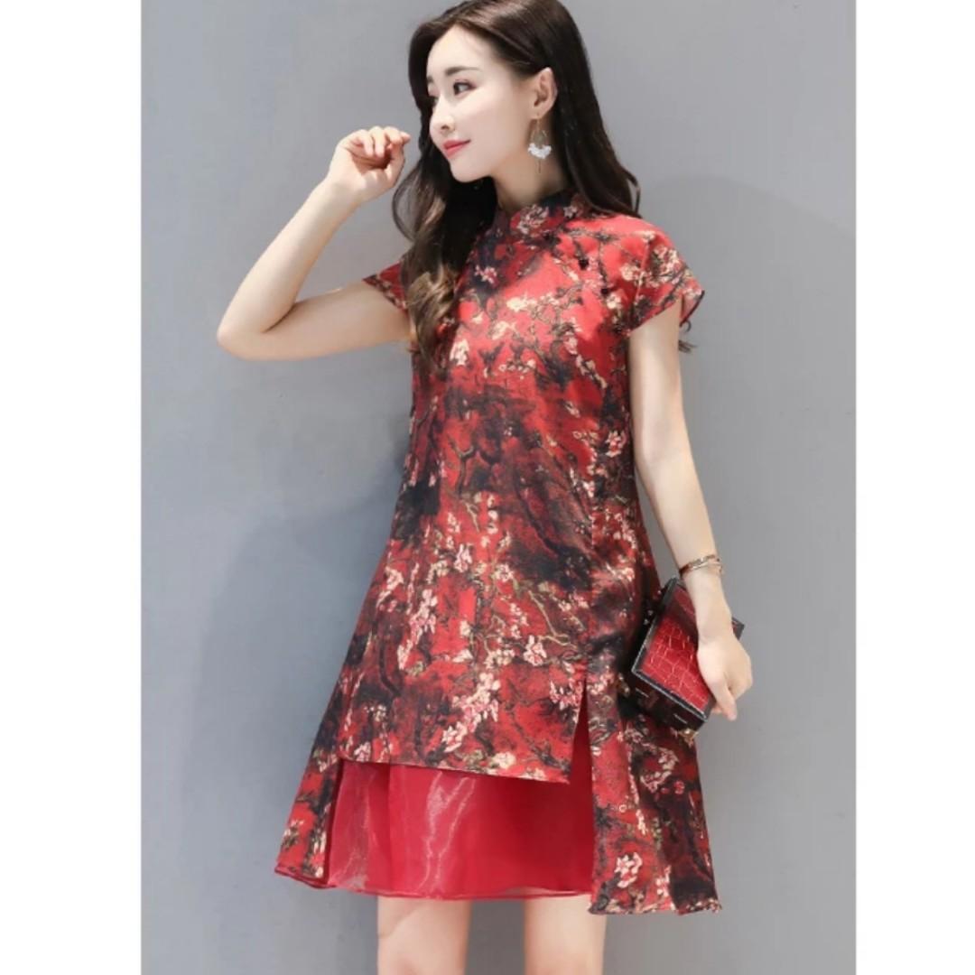plus size cheongsam dress