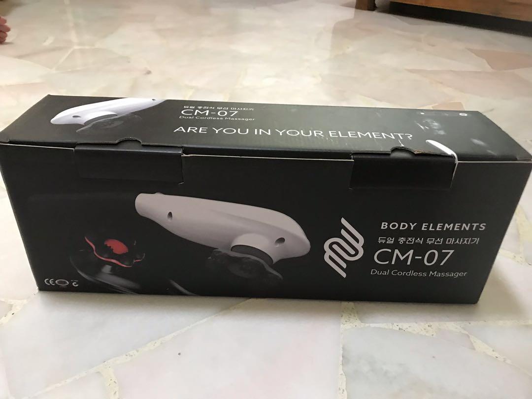 Cordless massager with several types of