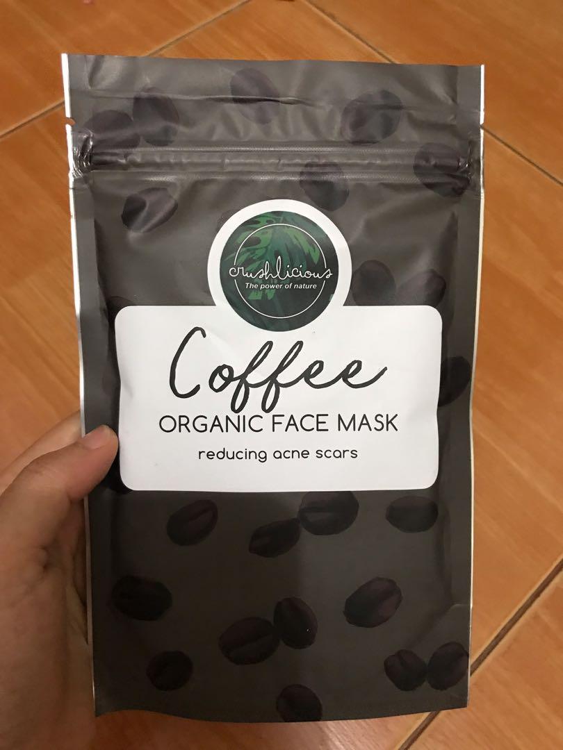 Crushlicious Organic Face Mask Coffee Reguler Size Kesehatan Kecantikan Kulit Sabun Tubuh Di Carousell