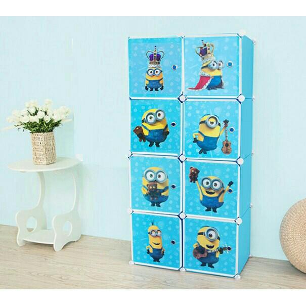 DIY stackable cube storage wardrobe (8 cubes), Furniture & Home