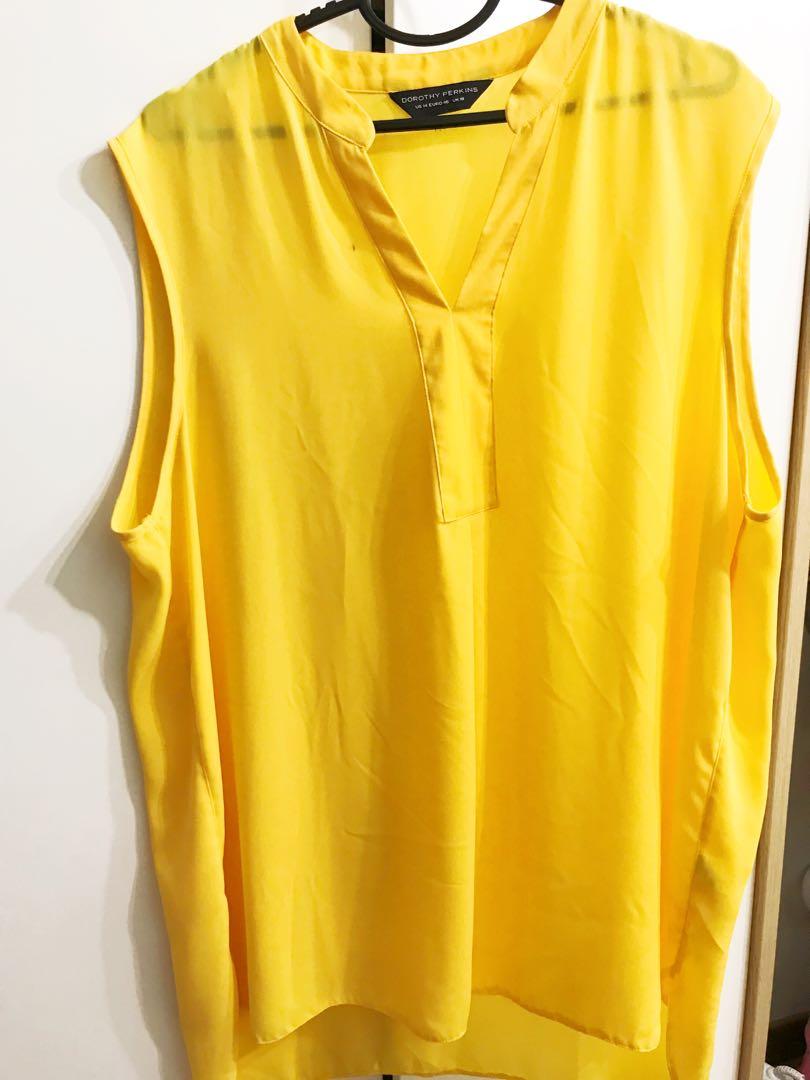 dorothy perkins yellow blouse