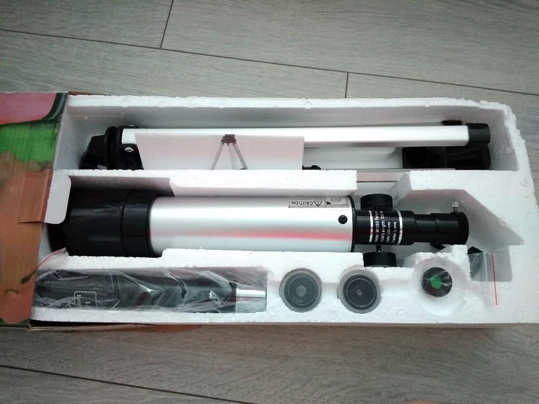 F36050 Telescope Optical glass & metal tube, Toys & Games, Others on  Carousell