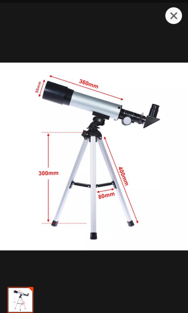 F36050 Telescope Optical glass & metal tube, Toys & Games, Others on  Carousell